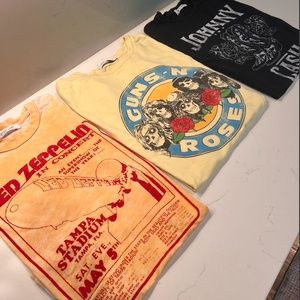 Guns N' Roses, Johnny Cash & Led Zeppelin DayDreamer Vintage Tees